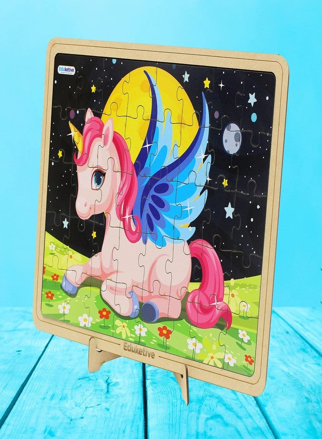 Eduketive مجموعة أحجية الصور المقطوعة Educetive PuzzleDecor Unicorn، 6 قطع، 40 قطعة، هدية مثالية لأعياد الميلاد - Image 5